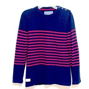 Race Marine Woman Blue and Red Stripes Sweater Size L